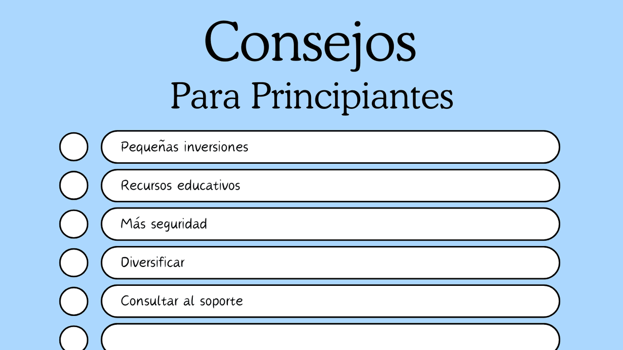  Lista de comprobación para principiantes