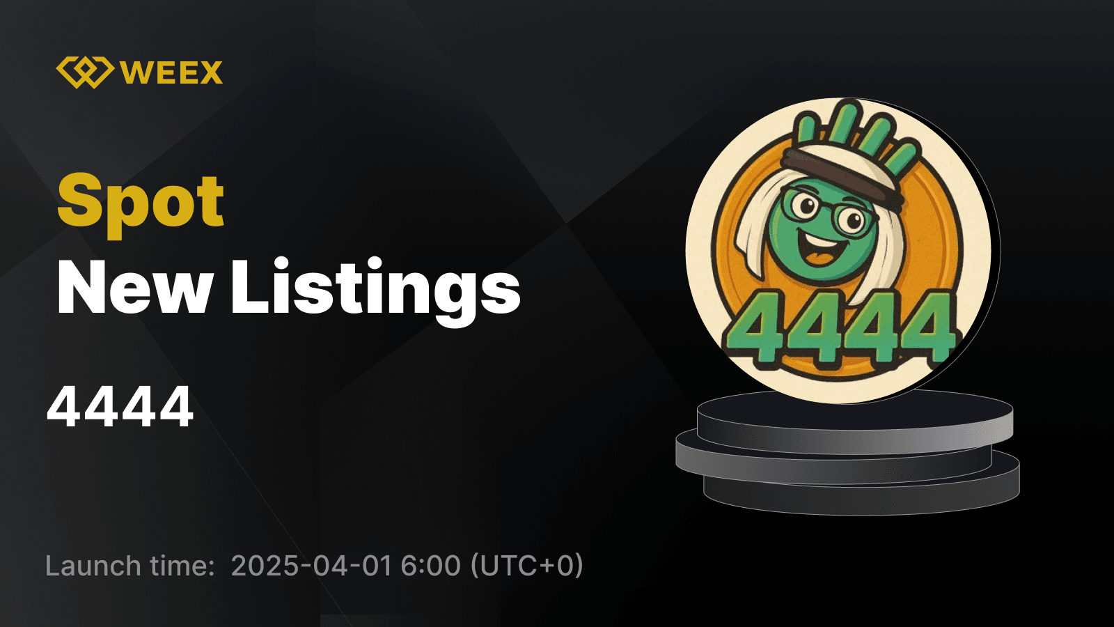 4444 USDT Trading Now Live on WEEX