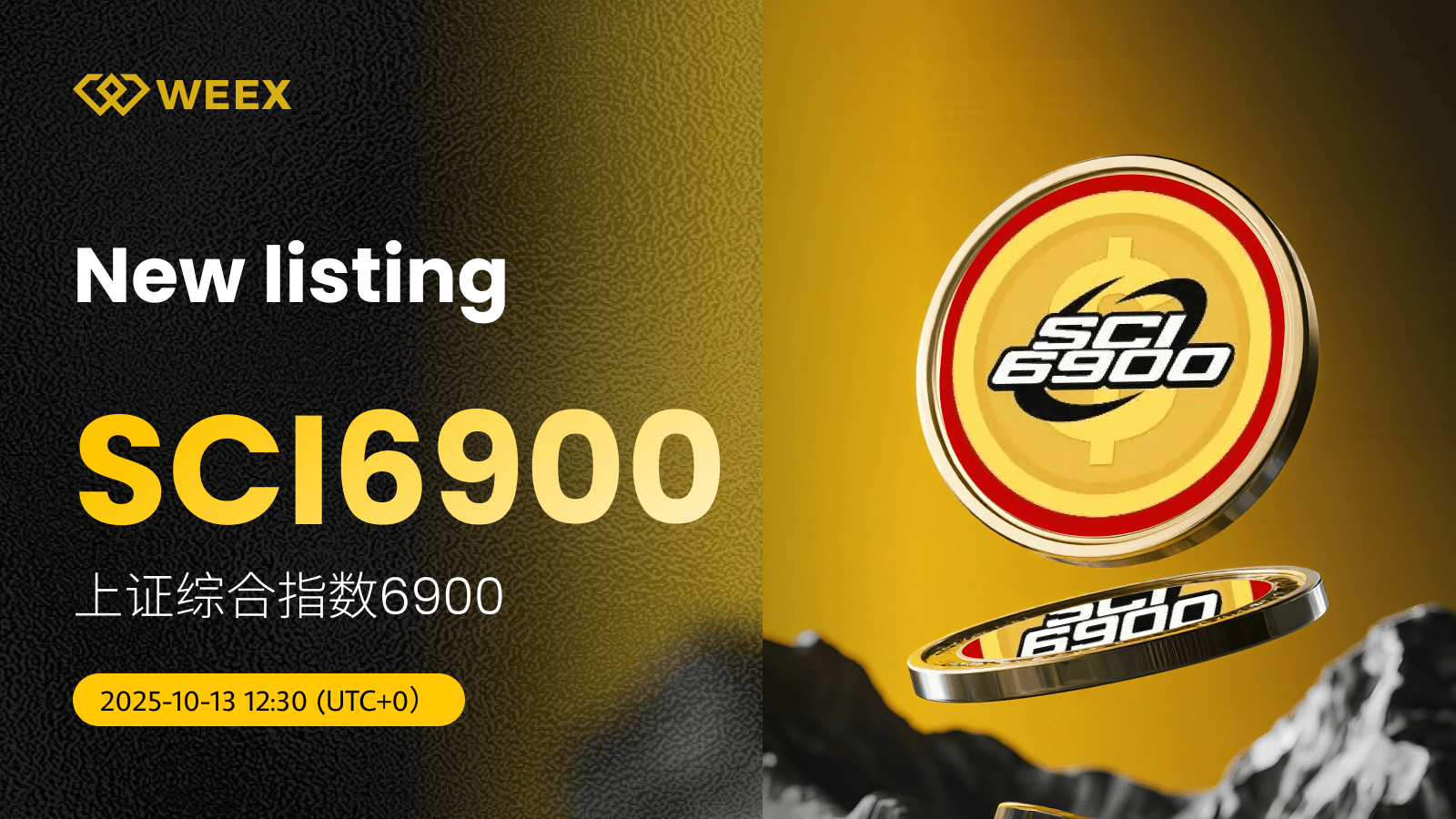 上证综合指数6900 (SCI6900) اکنون در WEEX موجود است