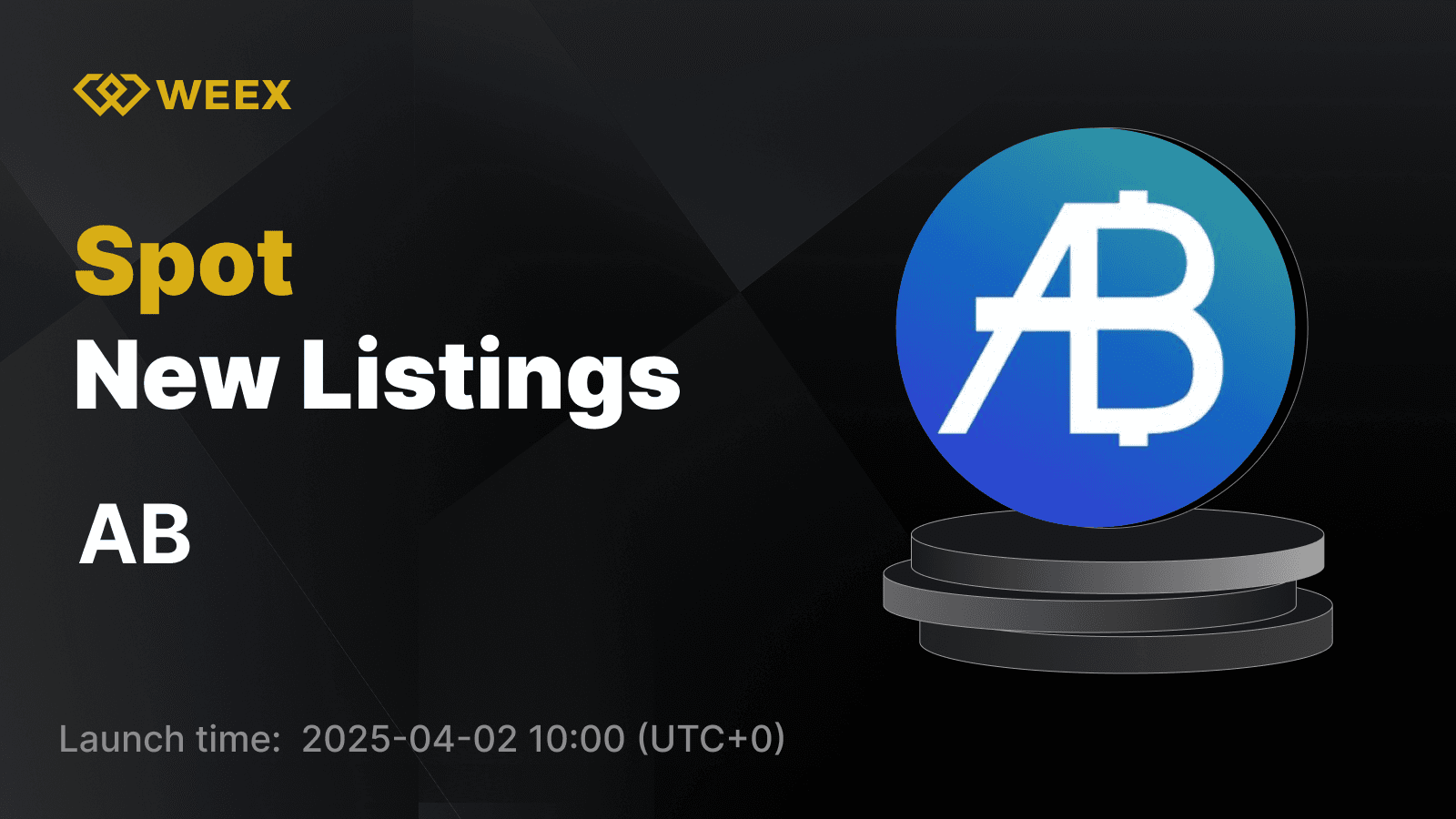 AB Will be Listed on WEEX Spot with AB USDT Trading Pair Launch