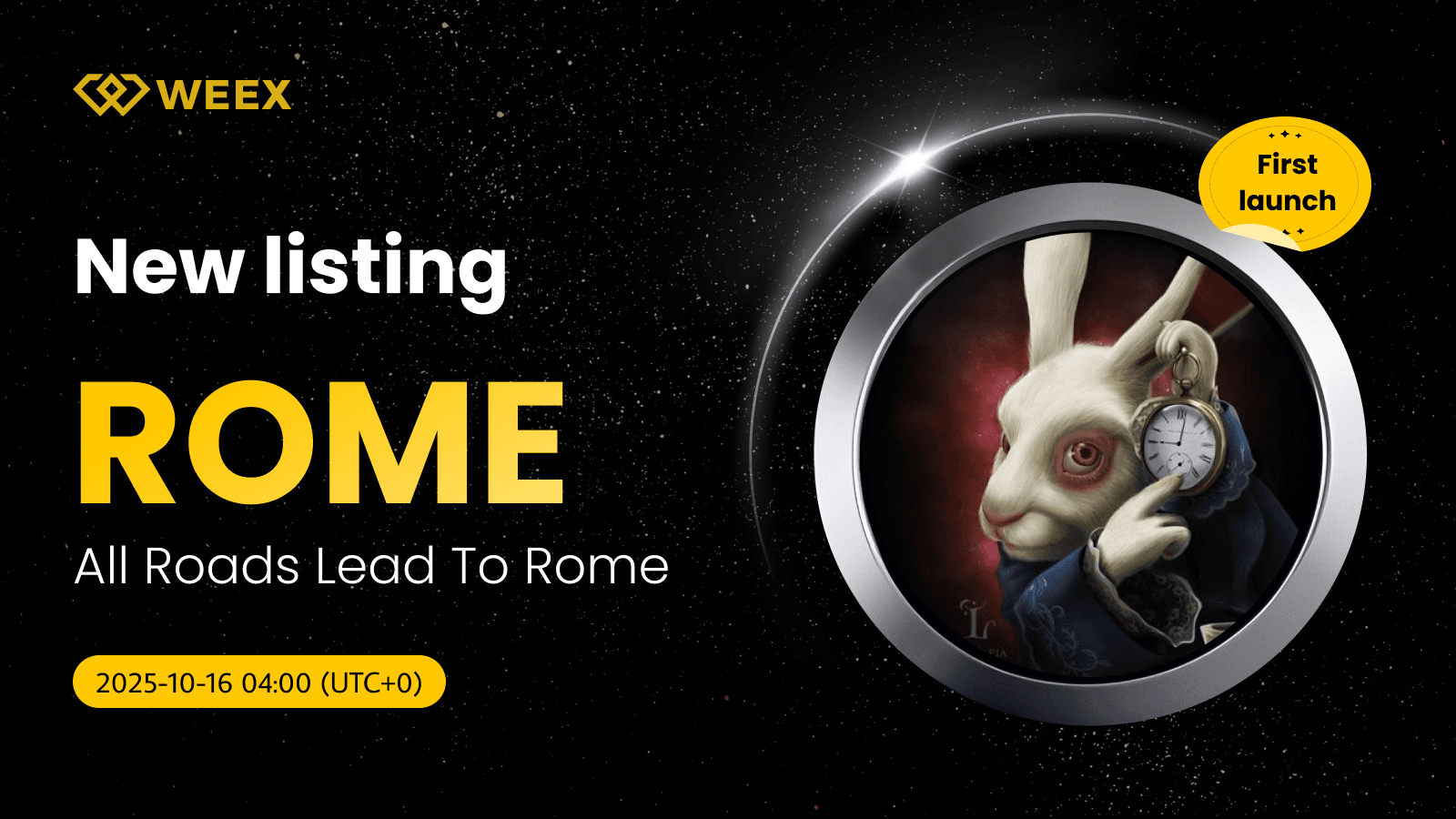Tüm Yollar Roma'ya Çıkıyor (ROME) artık WEEX'te