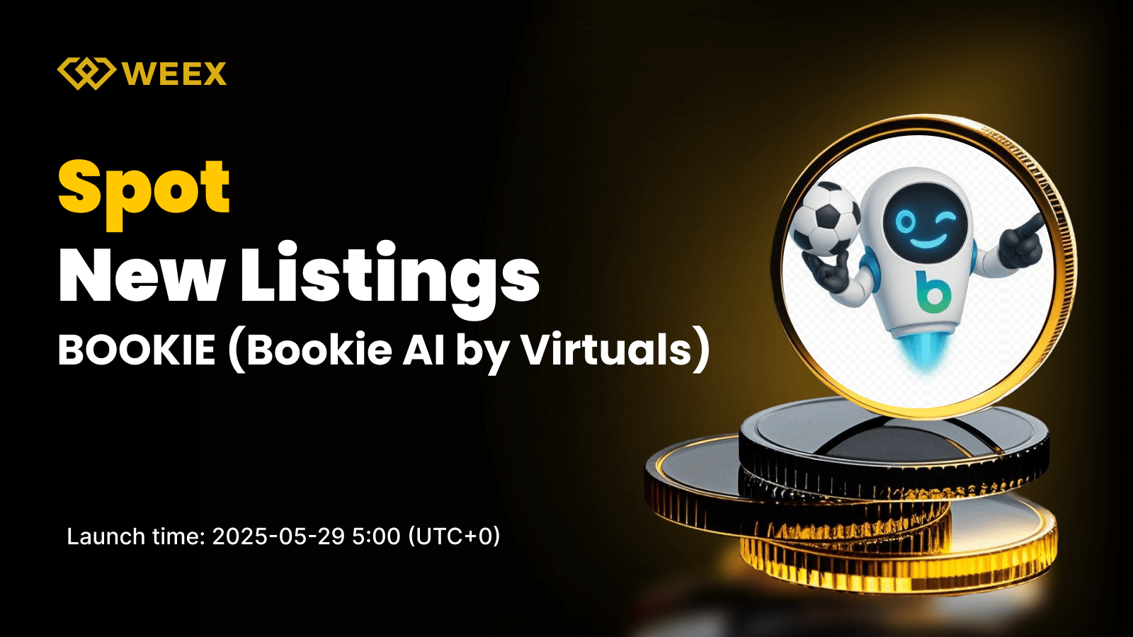Bookie AI by Virtuals (BOOKIE) Joins WEEX Spot Lineup
