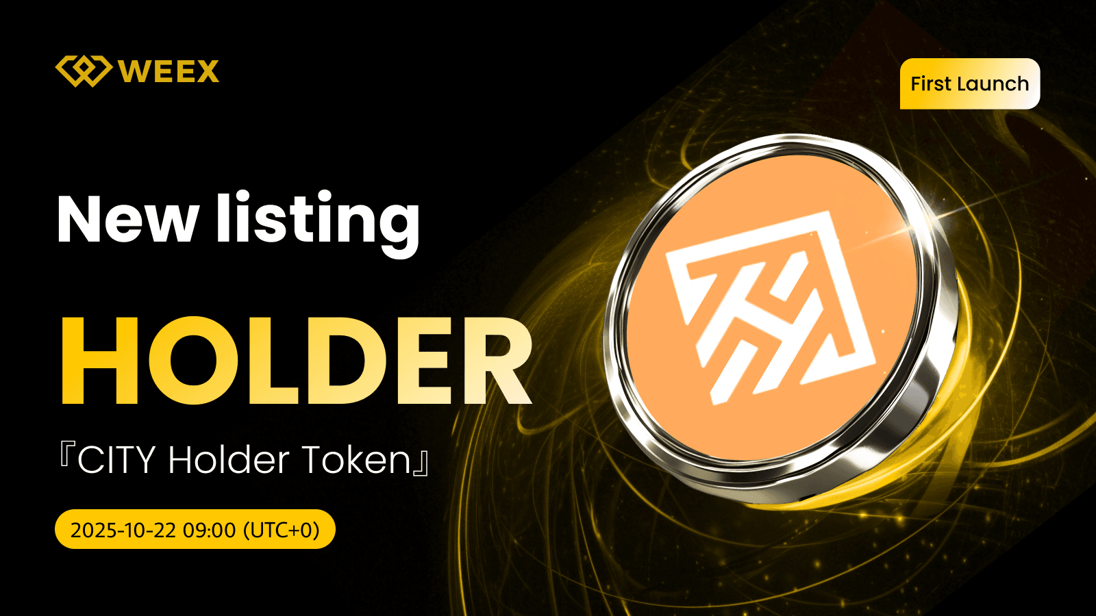 CITY Holder Token (HOLDER) Coin artık WEEX'te mevcut