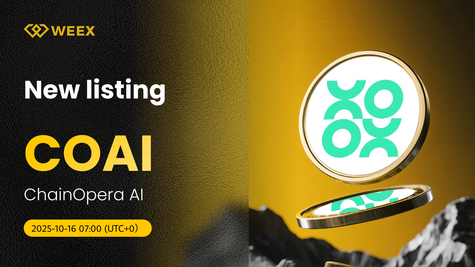 COAI USDT Çifti Artık ChainOpera AI Coin için WEEX'te Canlı