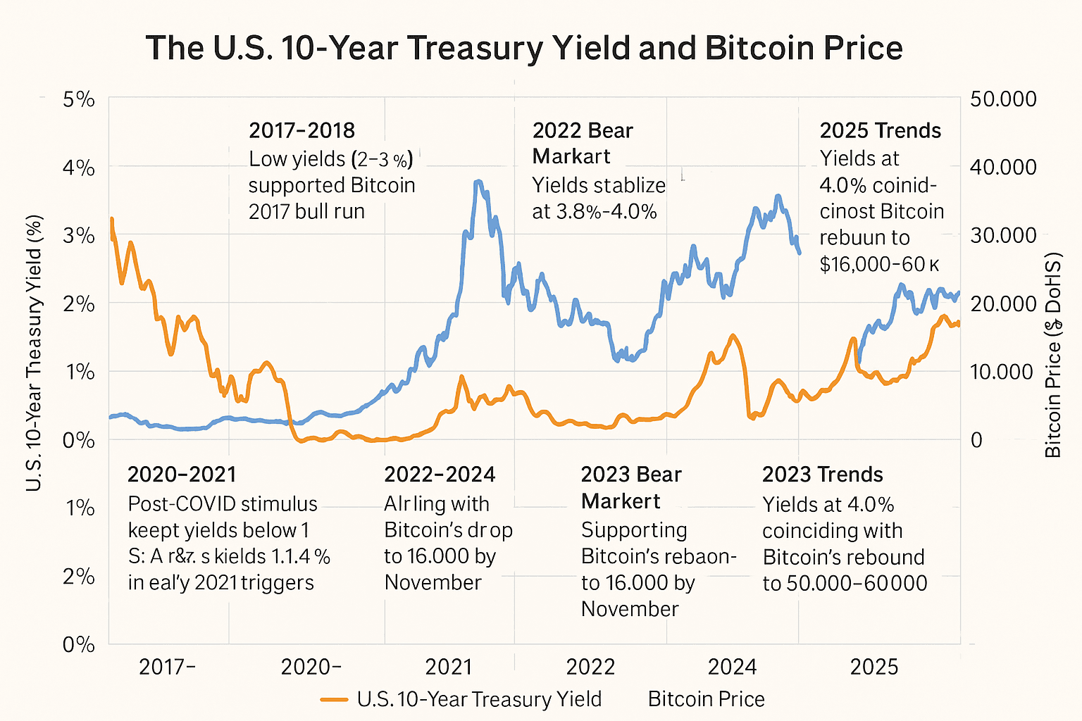 The U.S.10-Year Treasury Yield and Bitcoin Price