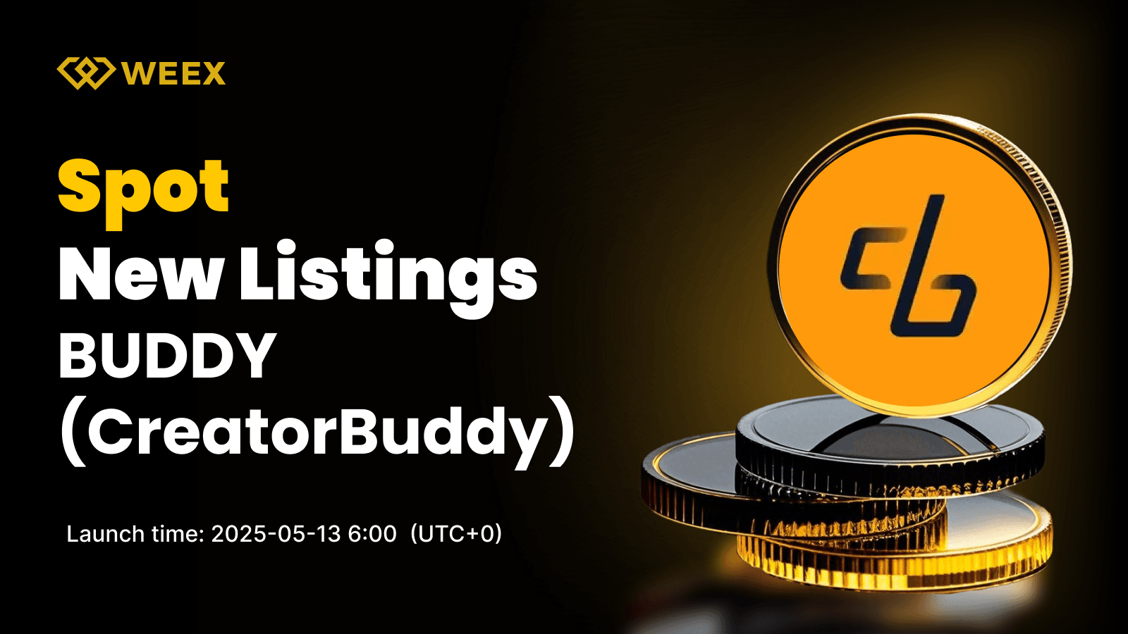 CreatorBuddy (BUDDY) Set to Launch on WEEX Spot with BUDDY USDT Trading Available