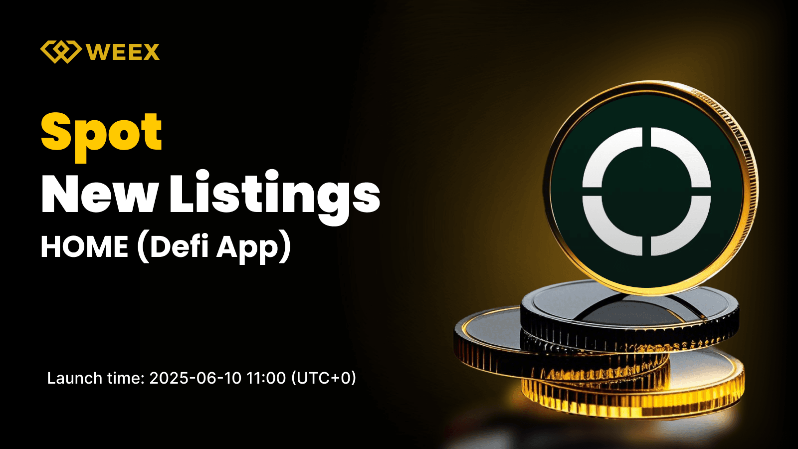 DeFi App (HOME) Lists on WEEX Spot with HOME USDT Trading Pair
