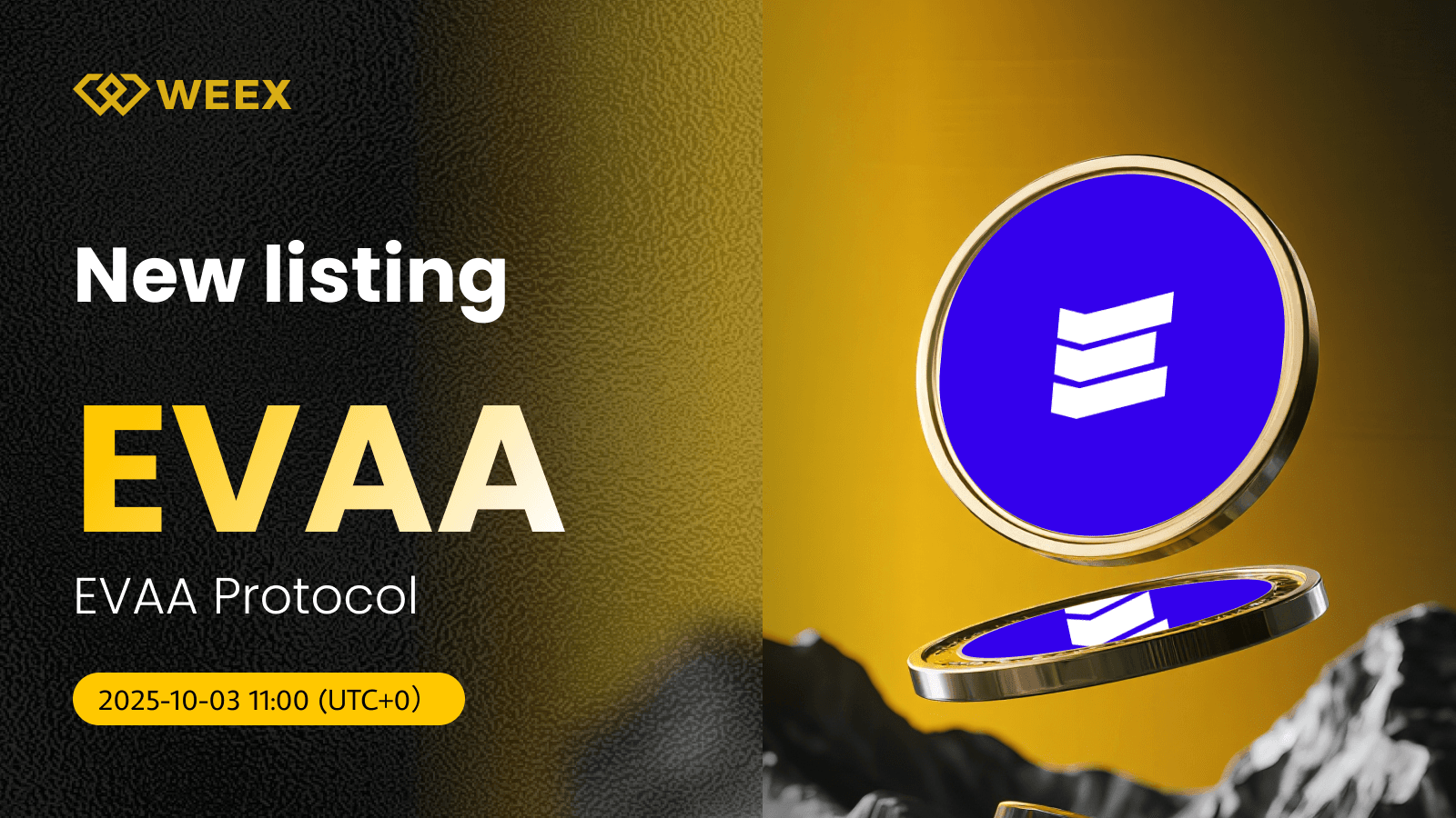 EVAA USDT Premier Listing on WEEX- Trade EVAA Protocol