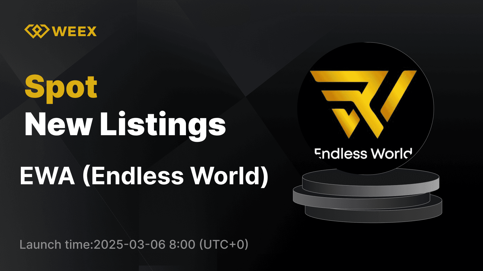 Endless World (EWA) Listed on WEEX Spot with EWA USDT Trading