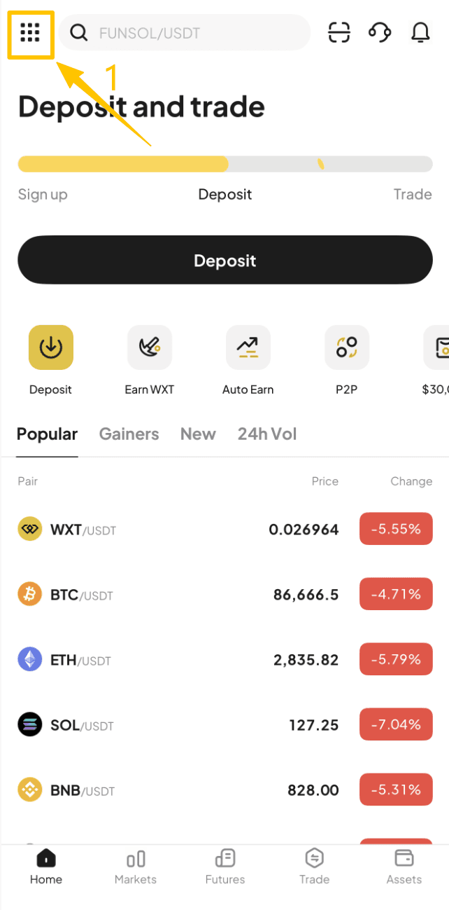 Find Your WEEX UID Via the App Step 2-1.png