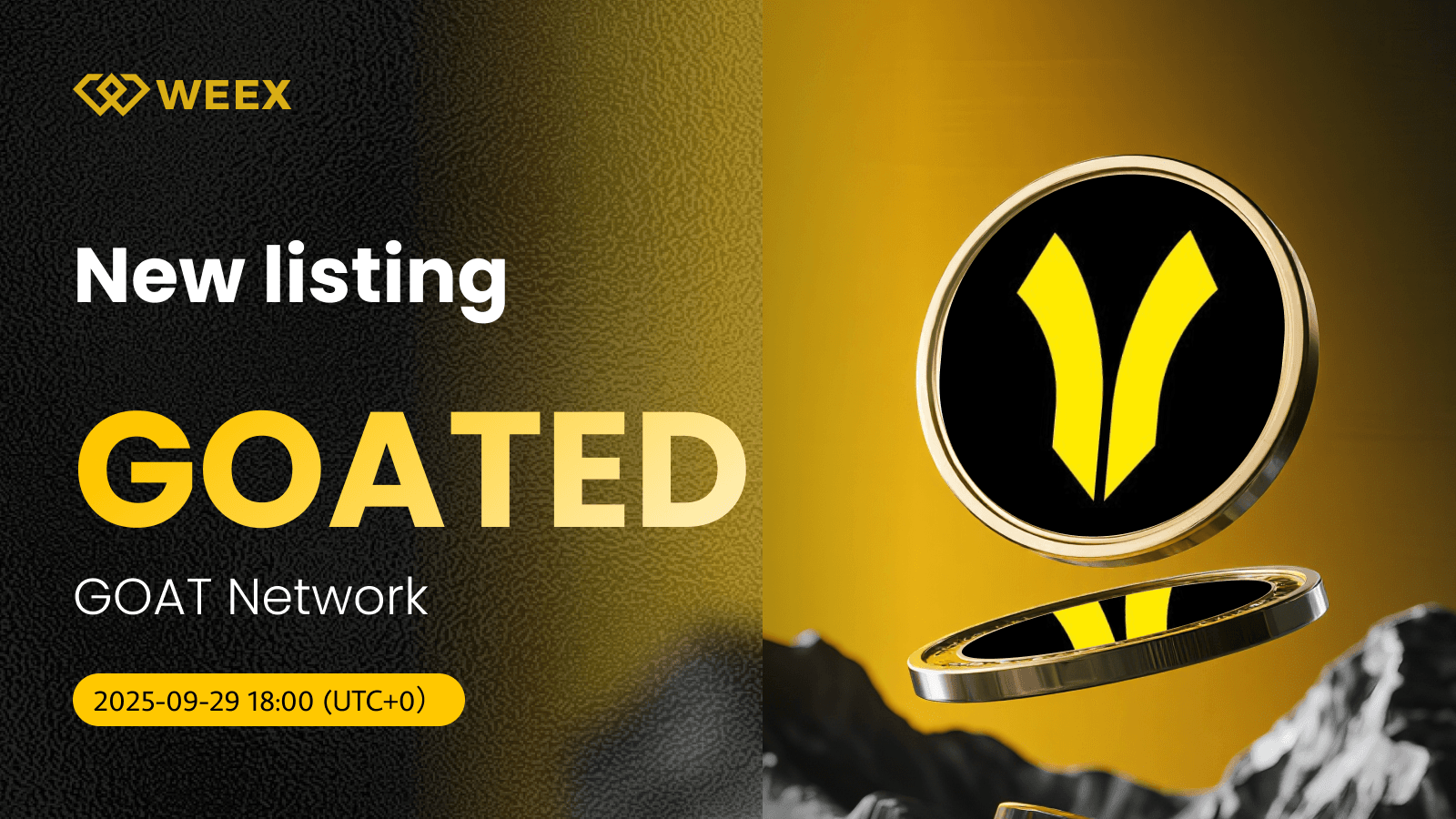 GOATED USDT artık WEEX'te spot ticaret için kullanılabilir