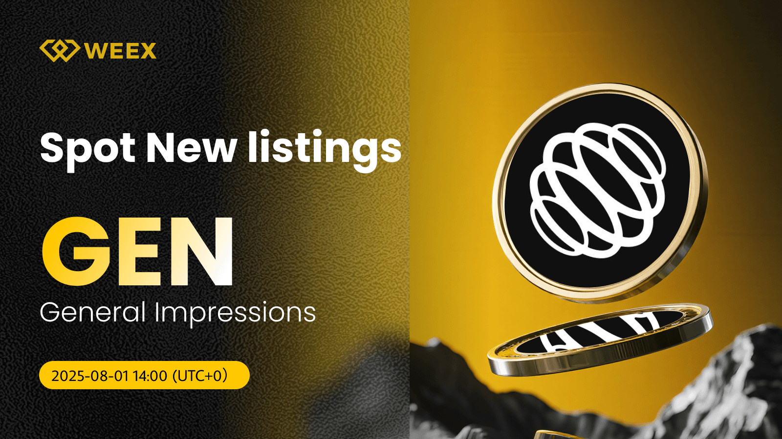 General Impressions (GEN) Now Listed on WEEX with GEN USDT Pair