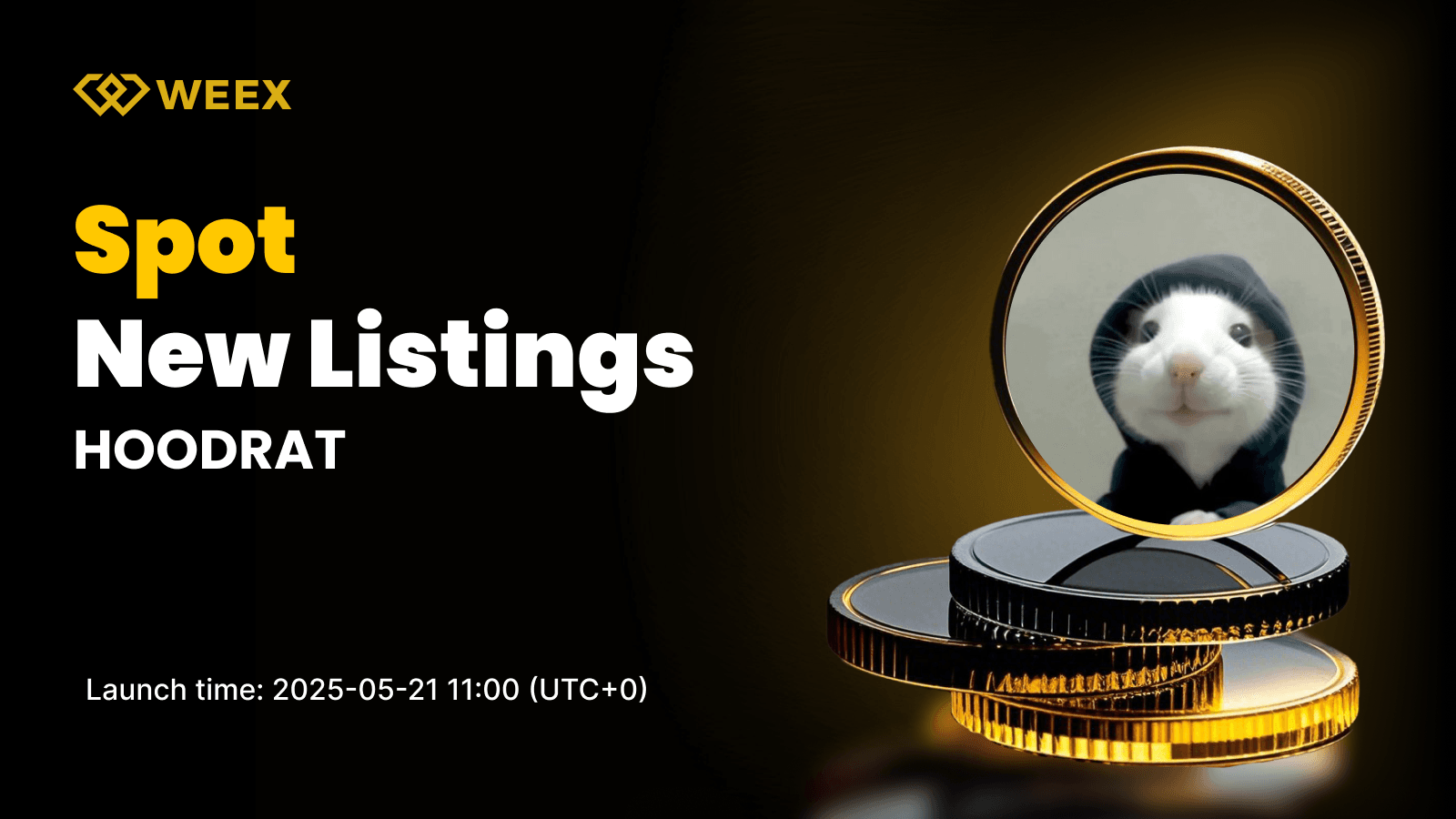HOODRAT USDT Lists on WEEX Spot