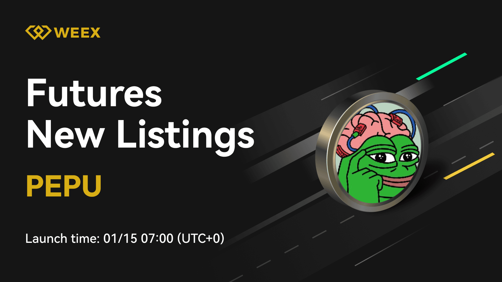 [Initial Futures Listing] WEEX Futures Launches PEPU