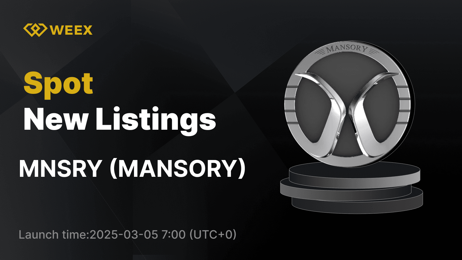 MANSORY (MNSRY) Set to Launch on WEEX Spot