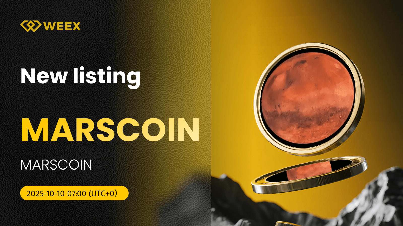 MARSCOIN Coin için WEEX'te Canlı MARSCOIN USDT Ticareti