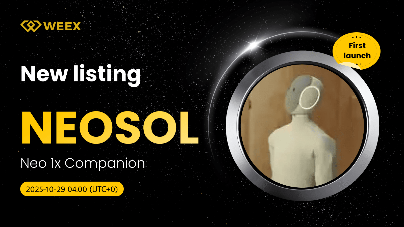 Neo 1x Companion (NEOSOL) Coin now available on WEEX