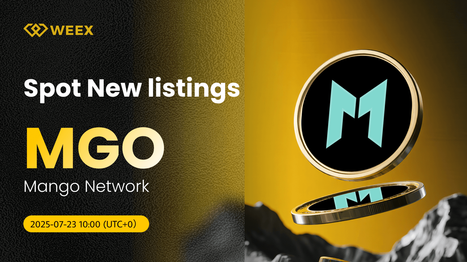 Mango Network (MGO) New Listed on WEEX with MGO USDT Spot Trading Pair
