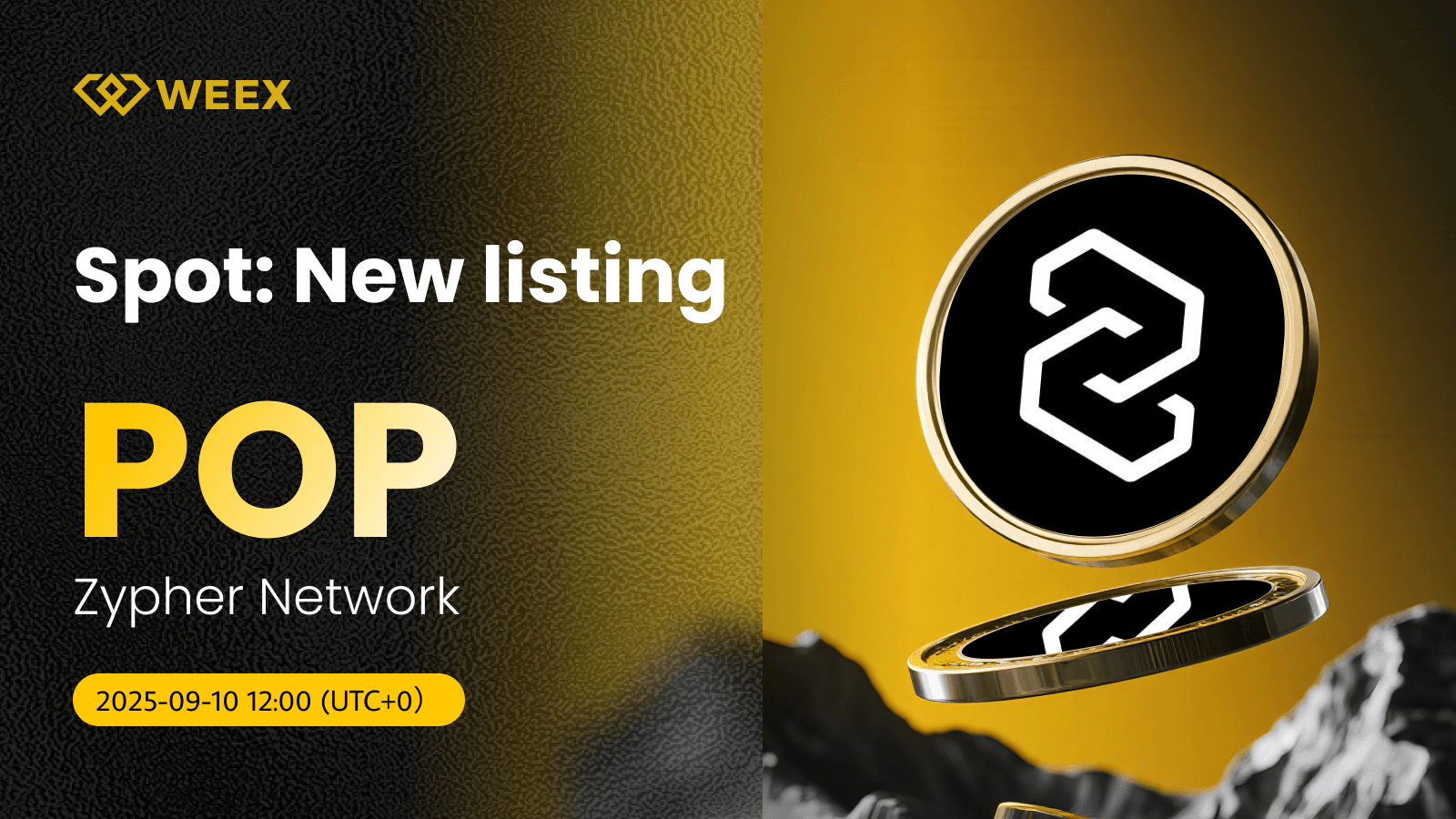 POP USDT Trading Opens on WEEX for Zypher Network Coin