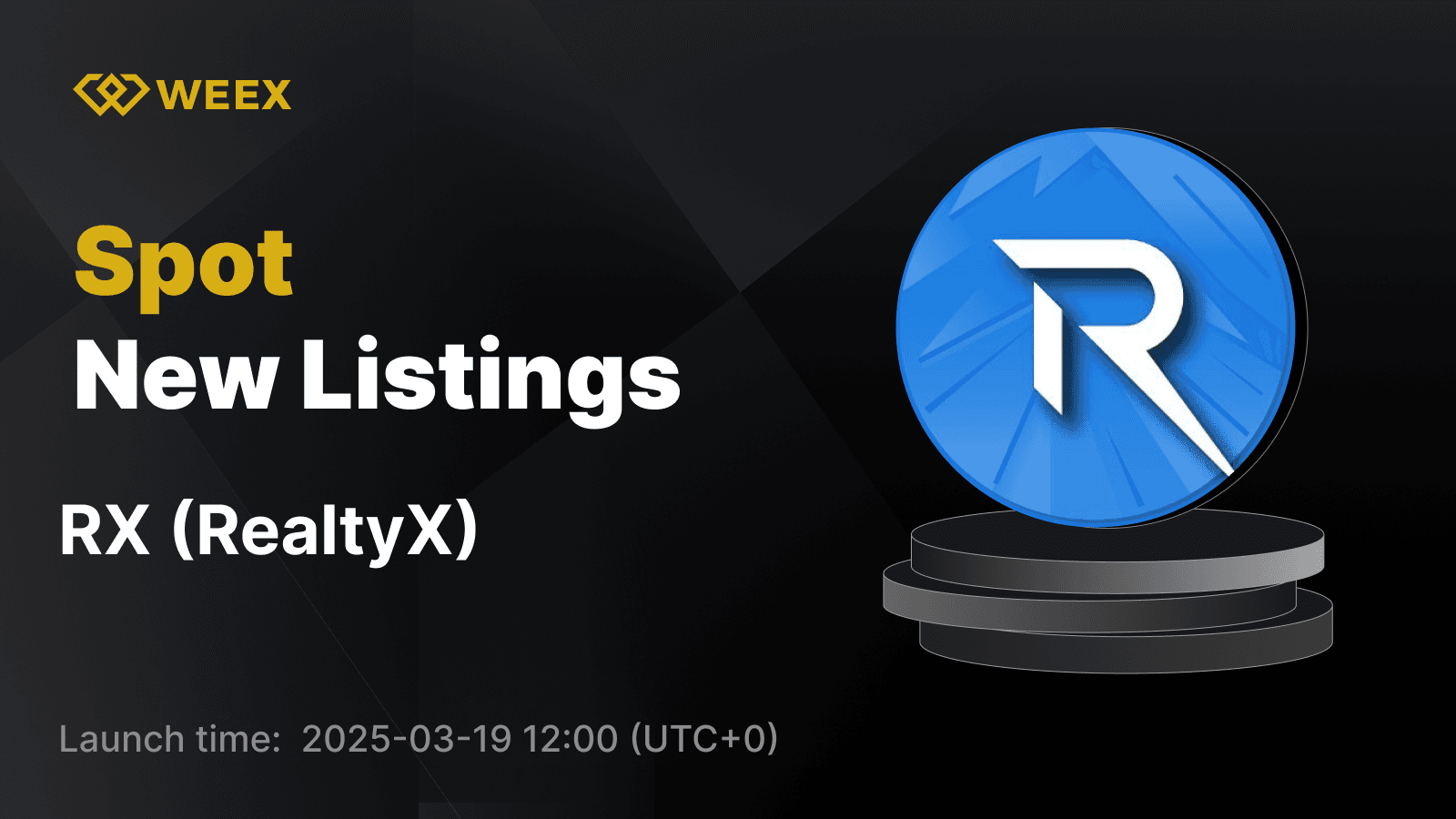 RealtyX (RX) Now Listed on WEEX – Trade RX USDT 