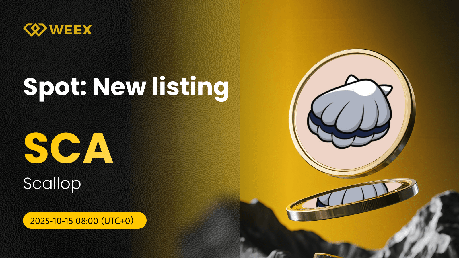 SCA USDT New Listing: Scallop (SCA) Coin on WEEX Exchange