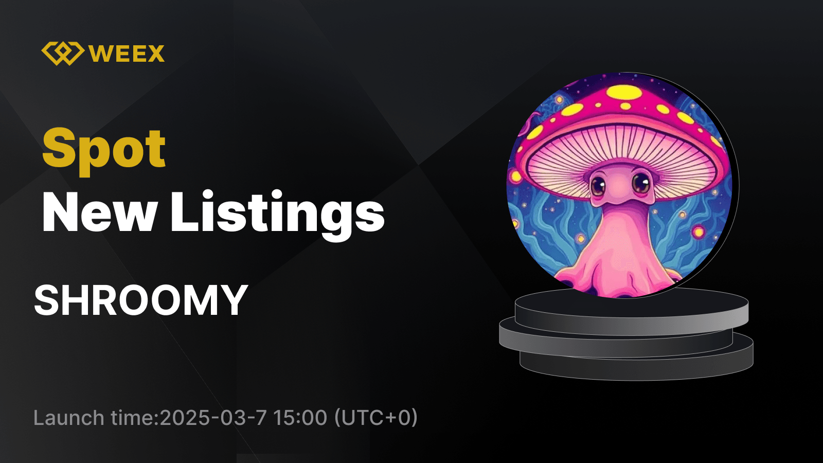 SHROOMY USDT Spot Trading Goes Live on WEEX