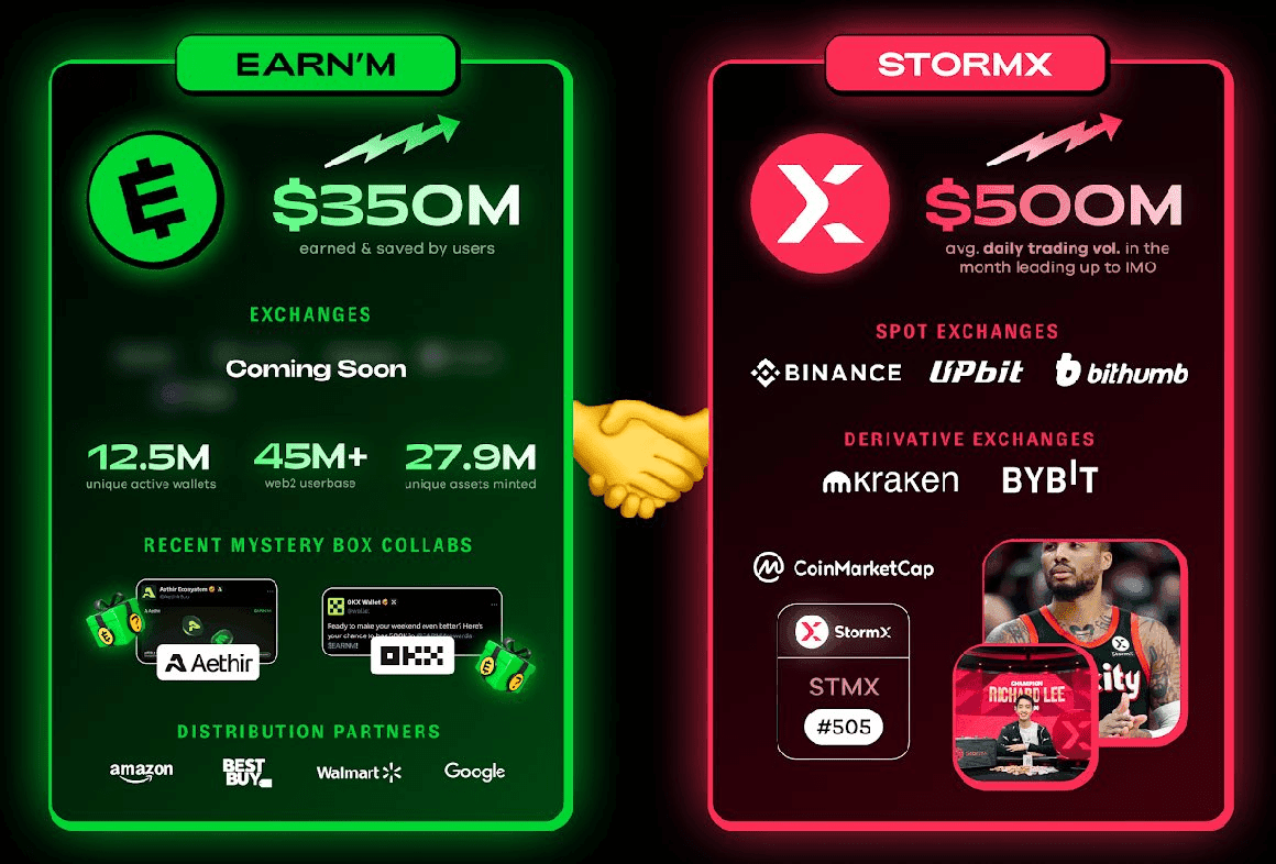 $STMX and $EARN IMO