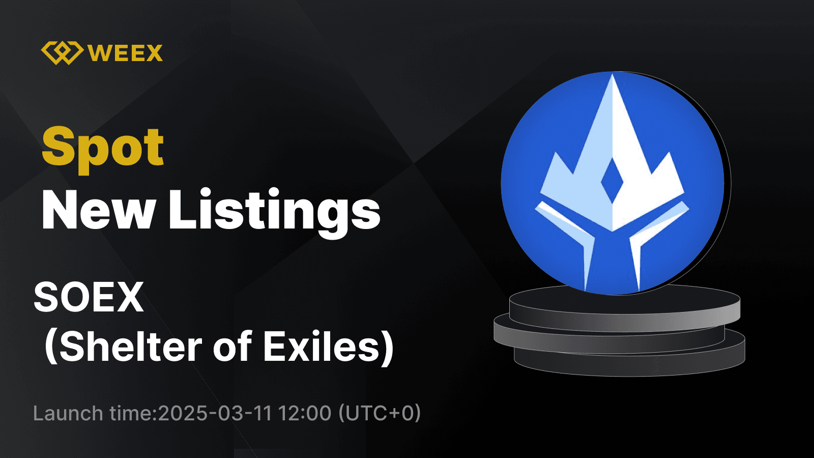 Shelter of Exiles (SOEX) Joins WEEX Spot