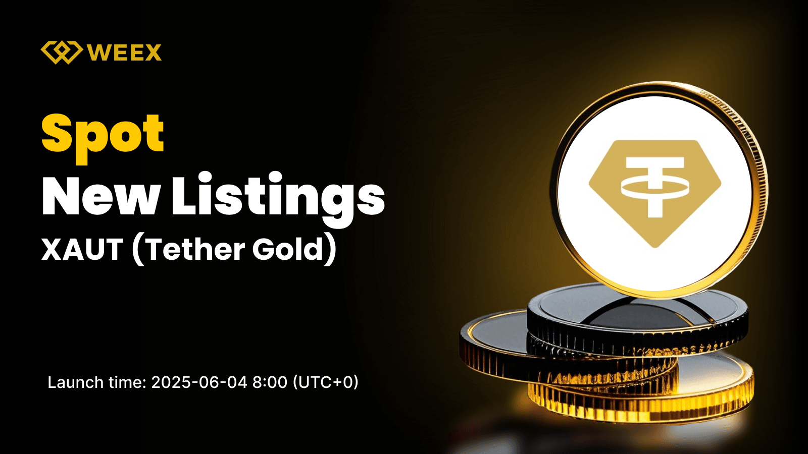 Tether Gold (XAUT) Gets Listed on WEEX Spot