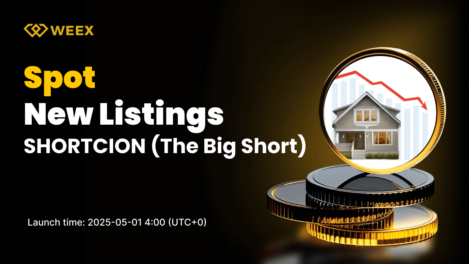 The Big Short (SHORTCION) Now Live on WEEX Spot — SHORTCION USDT Pair Opens for Trading