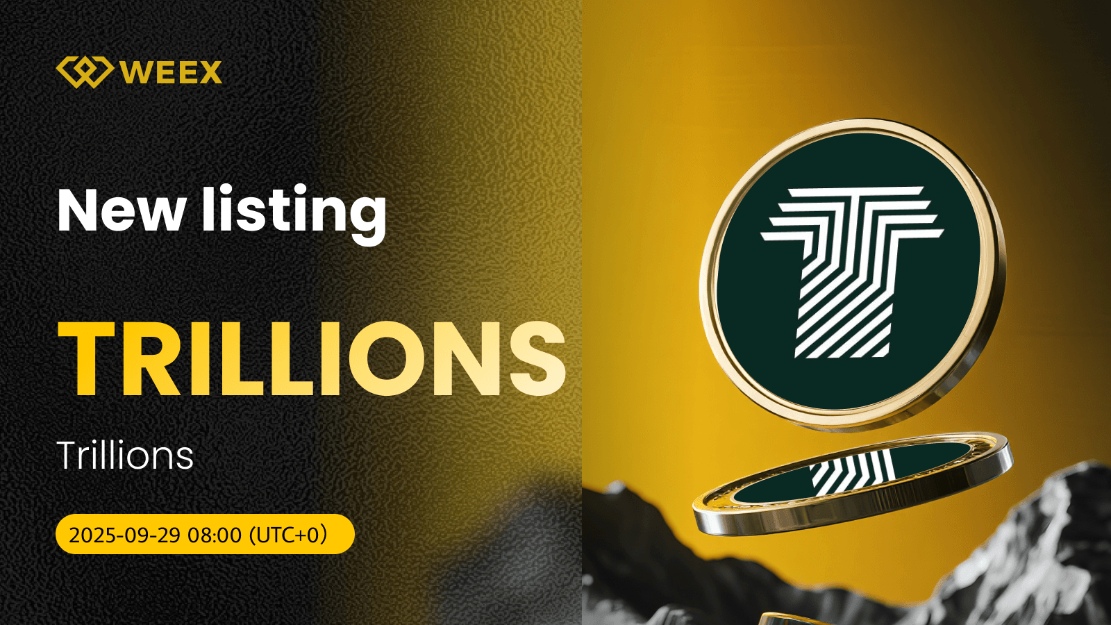 TRILLIONS USDT Ticareti WEEX Spot Borsasında Listelendi