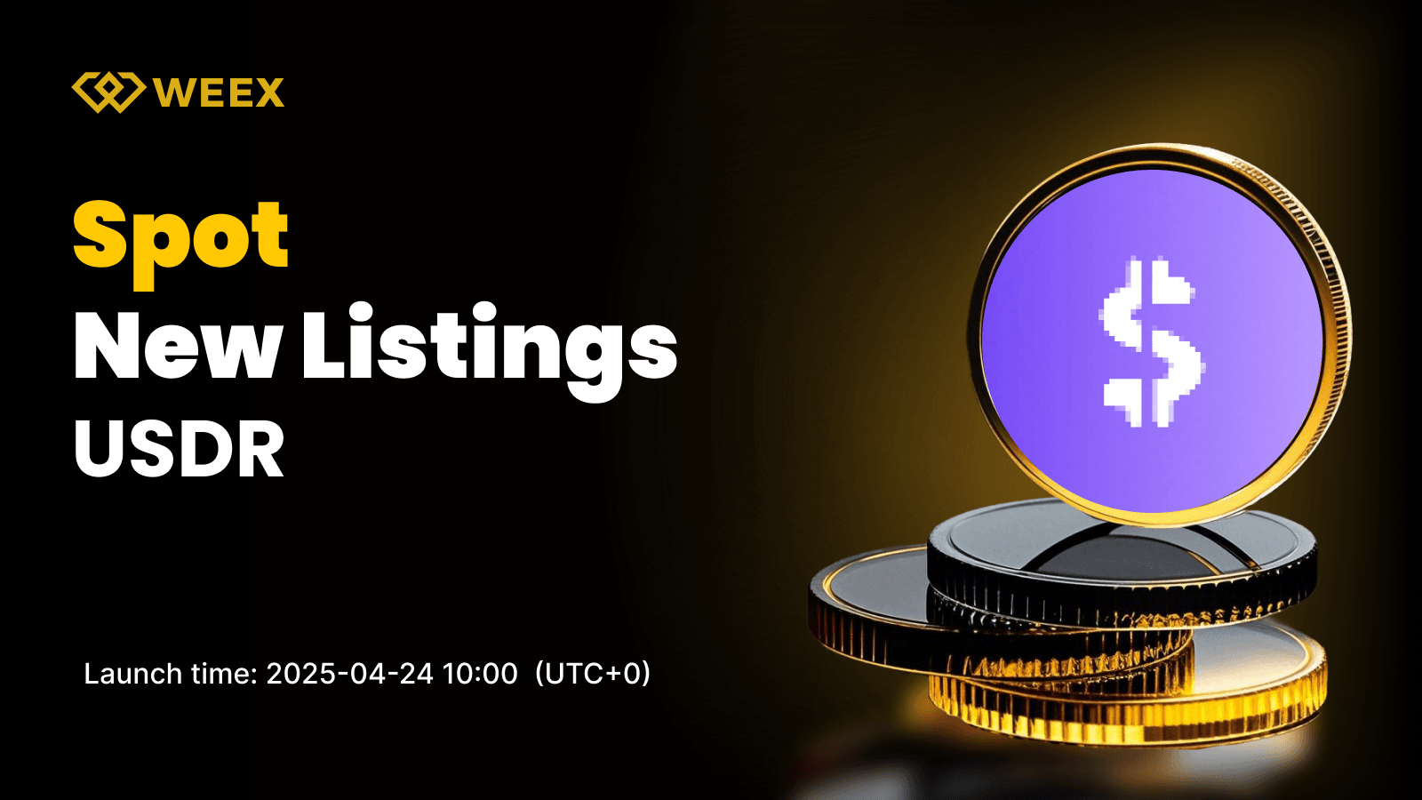 USDR Launches on WEEX Spot with USDR USDT Pair Now Available for Trading