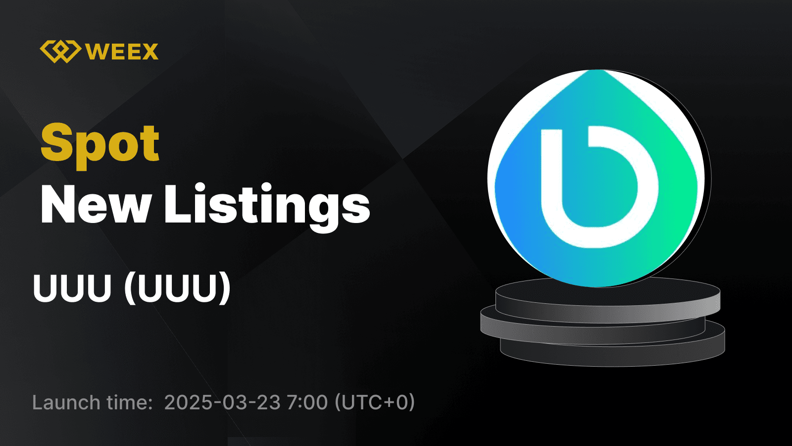 UUU (UUU) Gets Listed on WEEX – Trade UUU USDT Now!