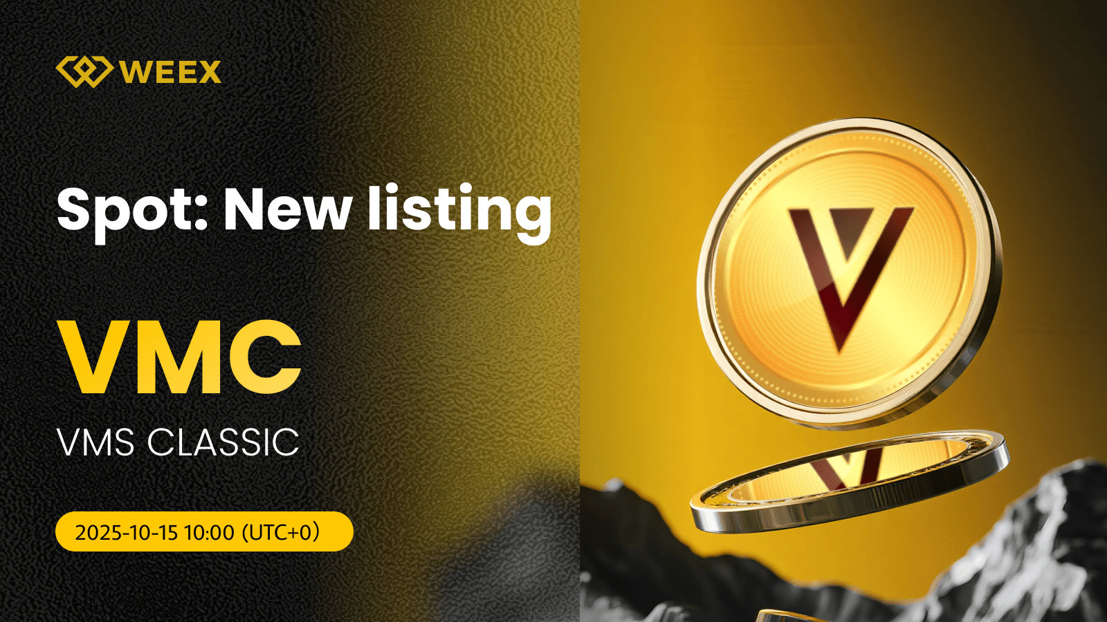 VMS CLASSIC (VMC) Coin now available on WEEX
