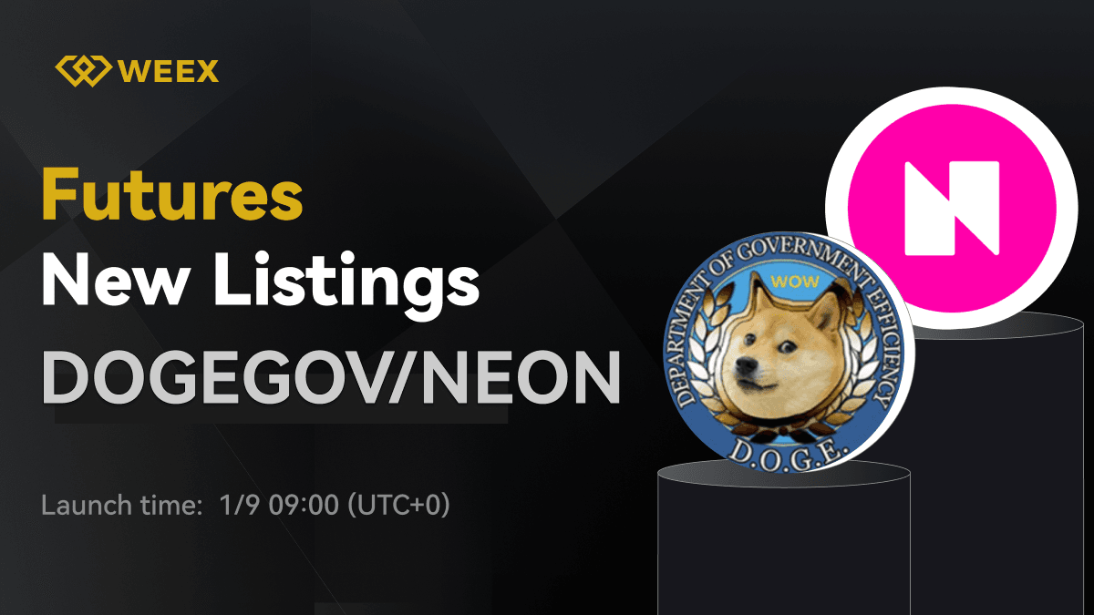 WEEX Futures Launches DOGEGOV USTD and NEON USTD