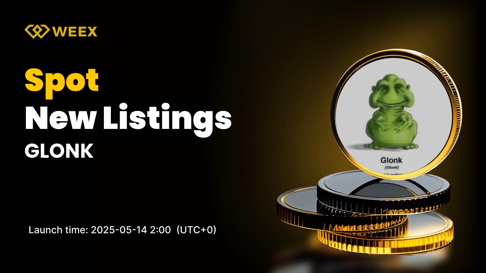 WEEX Lists Glonk (GLONK) for Spot Trading — GLONK USDT Market Goes Live