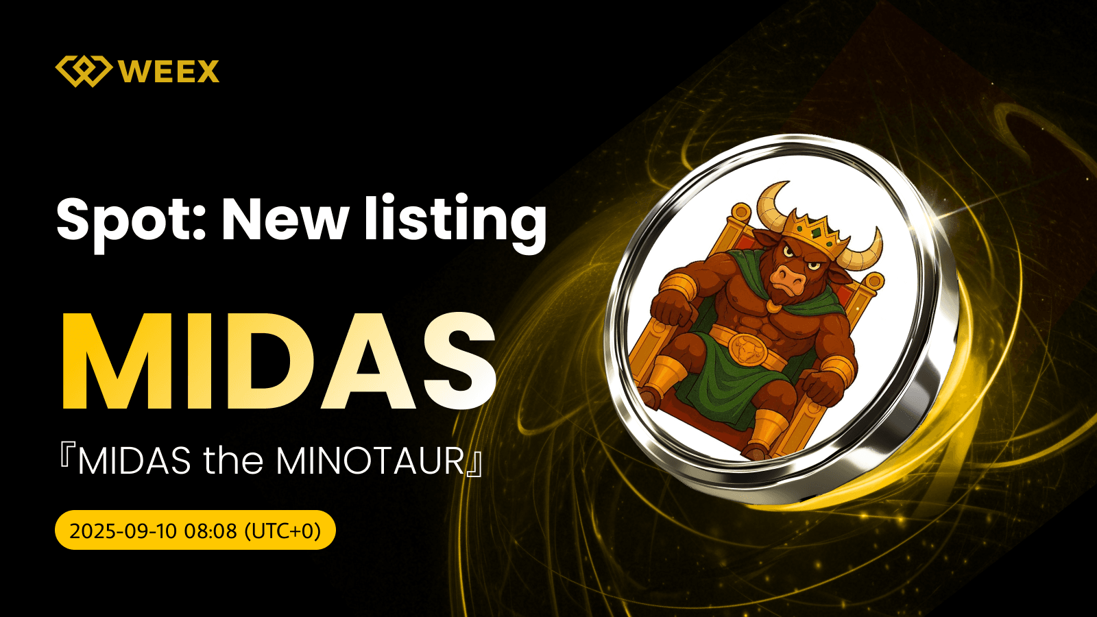WEEX Lists MIDAS USDT