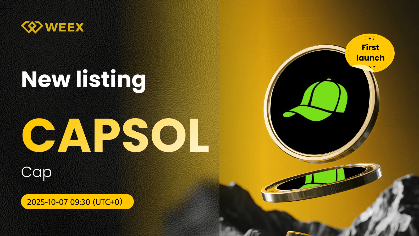 Монета Cap (CAPSOL) тепер у списку біржі WEEX