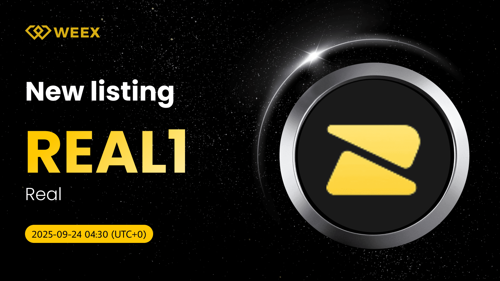 WEEX, REAL USDT Spot İşlem Çifti ile Real (REAL1) Coin'i Listeledi