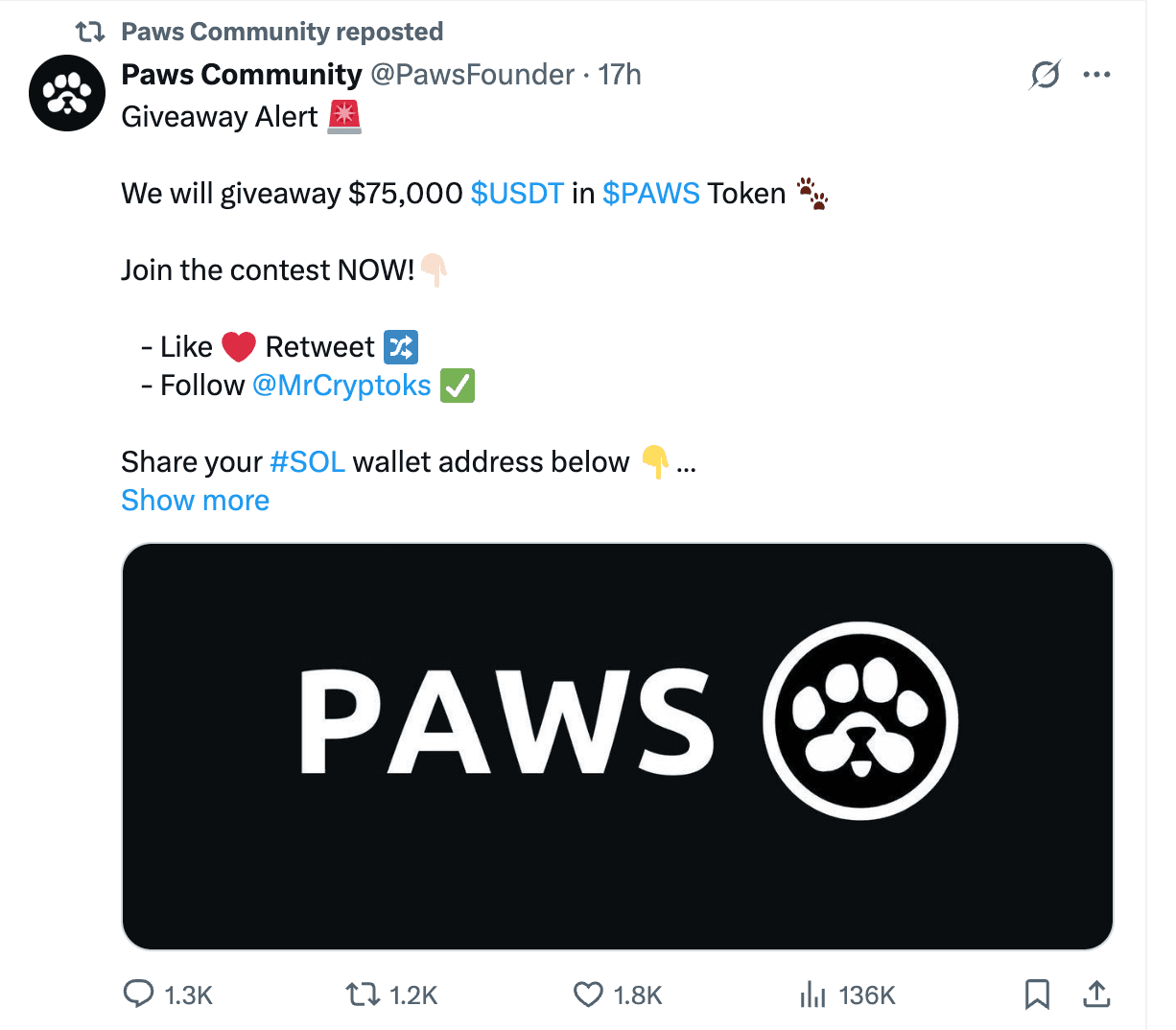 What Is the PAWS Community Airdrop