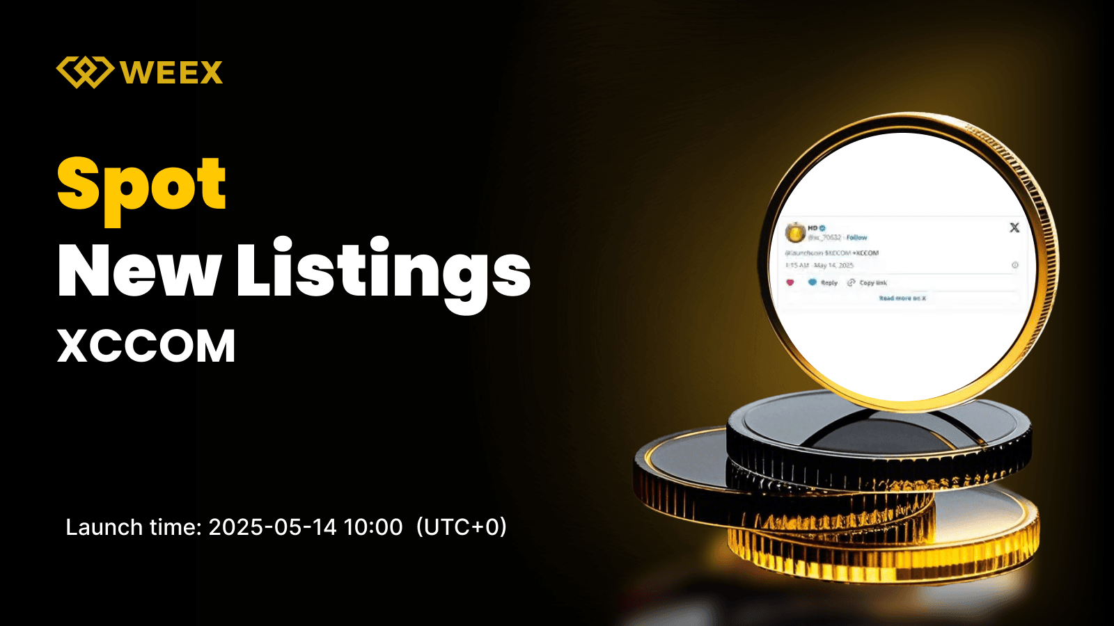 XCCOM USDT to Launch on WEEX Spot