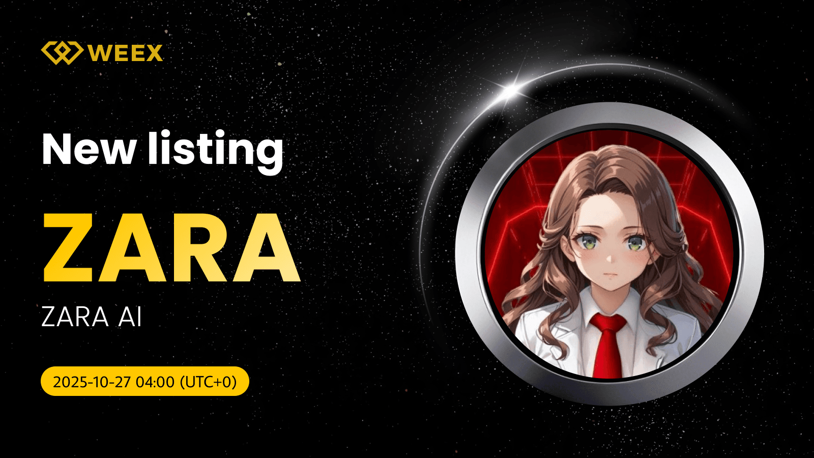ZARA AI (ZARA) Coin now available on WEEX