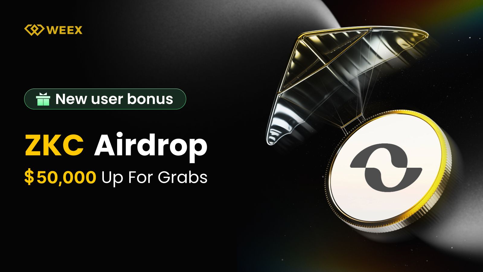 ZKC New User Airdrop on WEEX Exchange- Snag $50K in Rewards Before Sept 22, 2025.jpeg