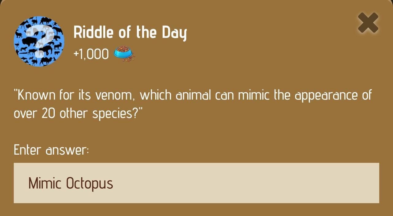 Zoo Riddle of the Day January 16, 2025
