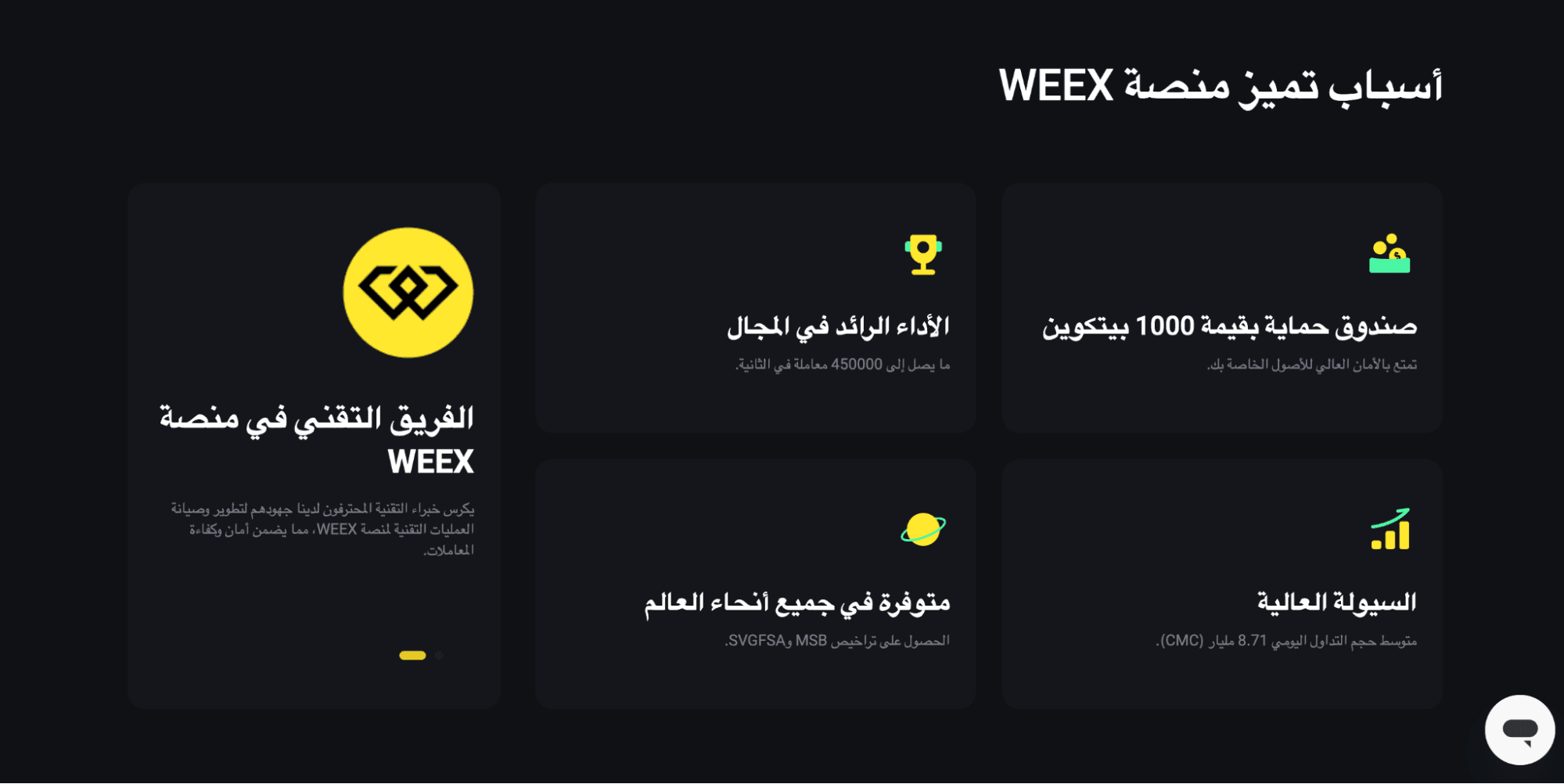 لماذا منصة WEEX؟