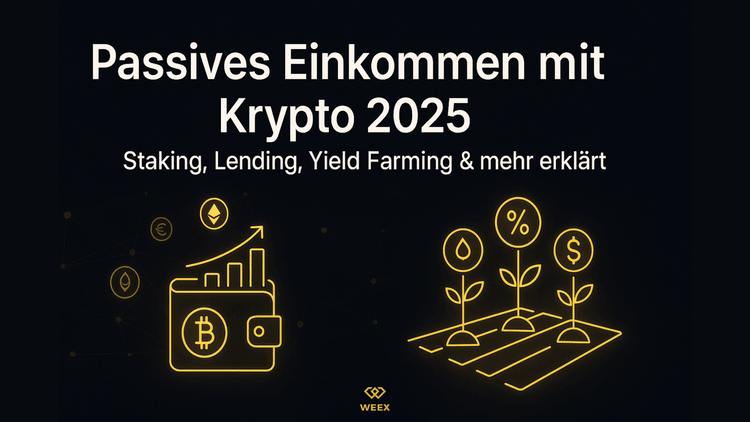 Passives Einkommen mit Krypto 2025: Staking, Lending, Yield Farming & mehr erklärt