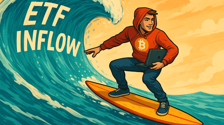 ETF и цена биткоина: как притоки влияют на рост BTC и ETH в 2025 году