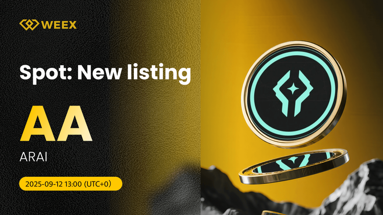 AA USDT Now Live: WEEX Lists ARAI (AA) Coin for Spot Trading
