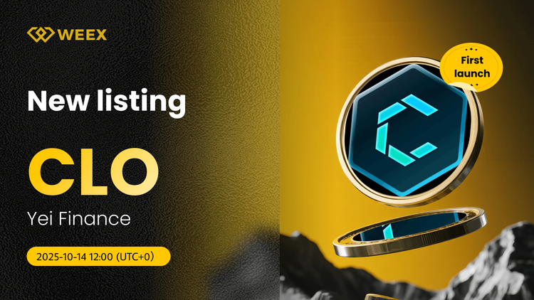CLO USDT Goes Live on WEEX: Yei Finance (CLO) Coin Listed