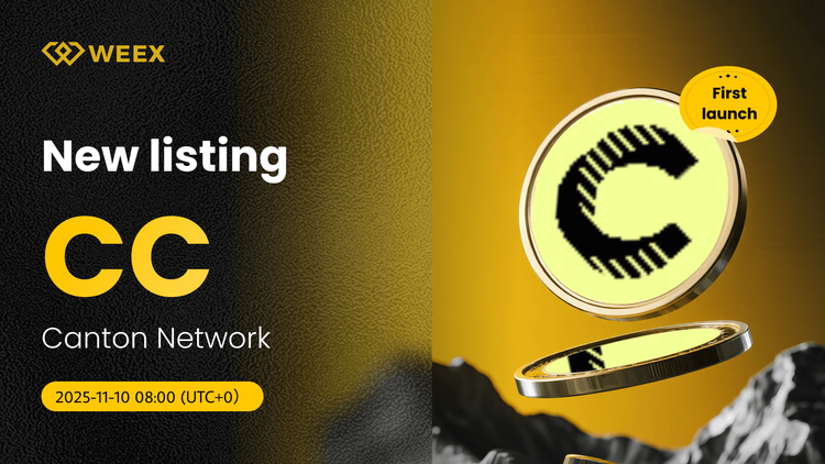 معاملات CC USDT آغاز شد: کوین شبکه کانتون (CC) در WEEX